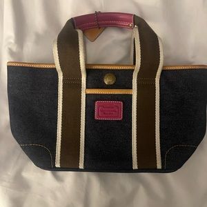 Coach denim mini bag makeup bag